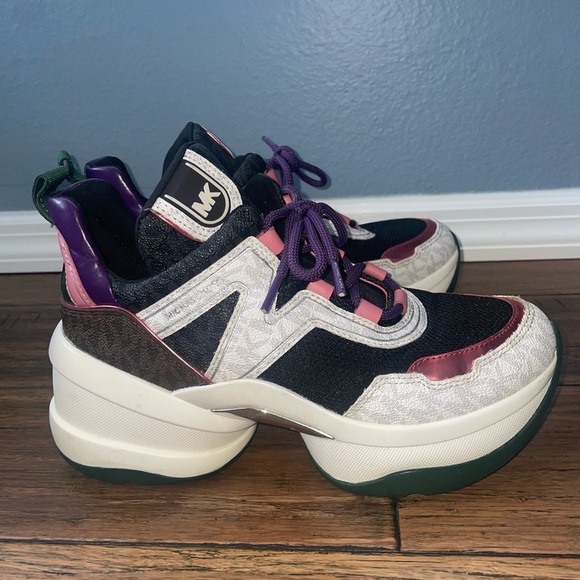 RARE Chunky y2k sneakers Michael Kors sneakers y2k style platform sneakers - Picture 5 of 11